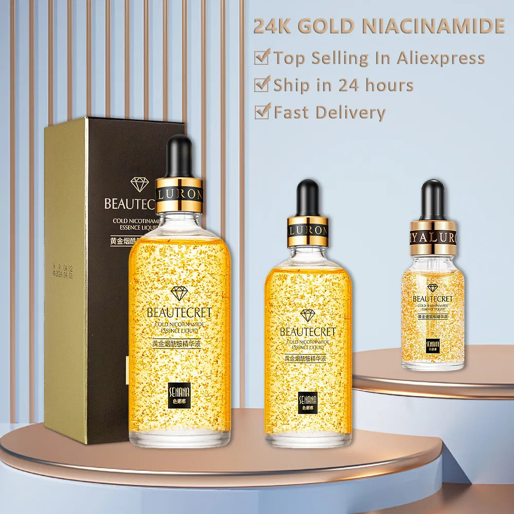 24K Gold Anti Aging Face Serum Moisturizer - Shopping Heaven